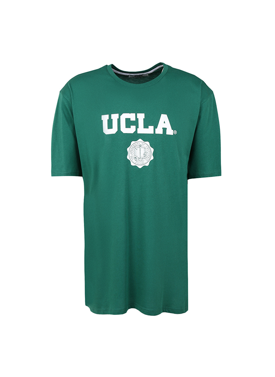 Ucla Bisiklet Yaka Yeşil Erkek T-Shirt GAYLEY