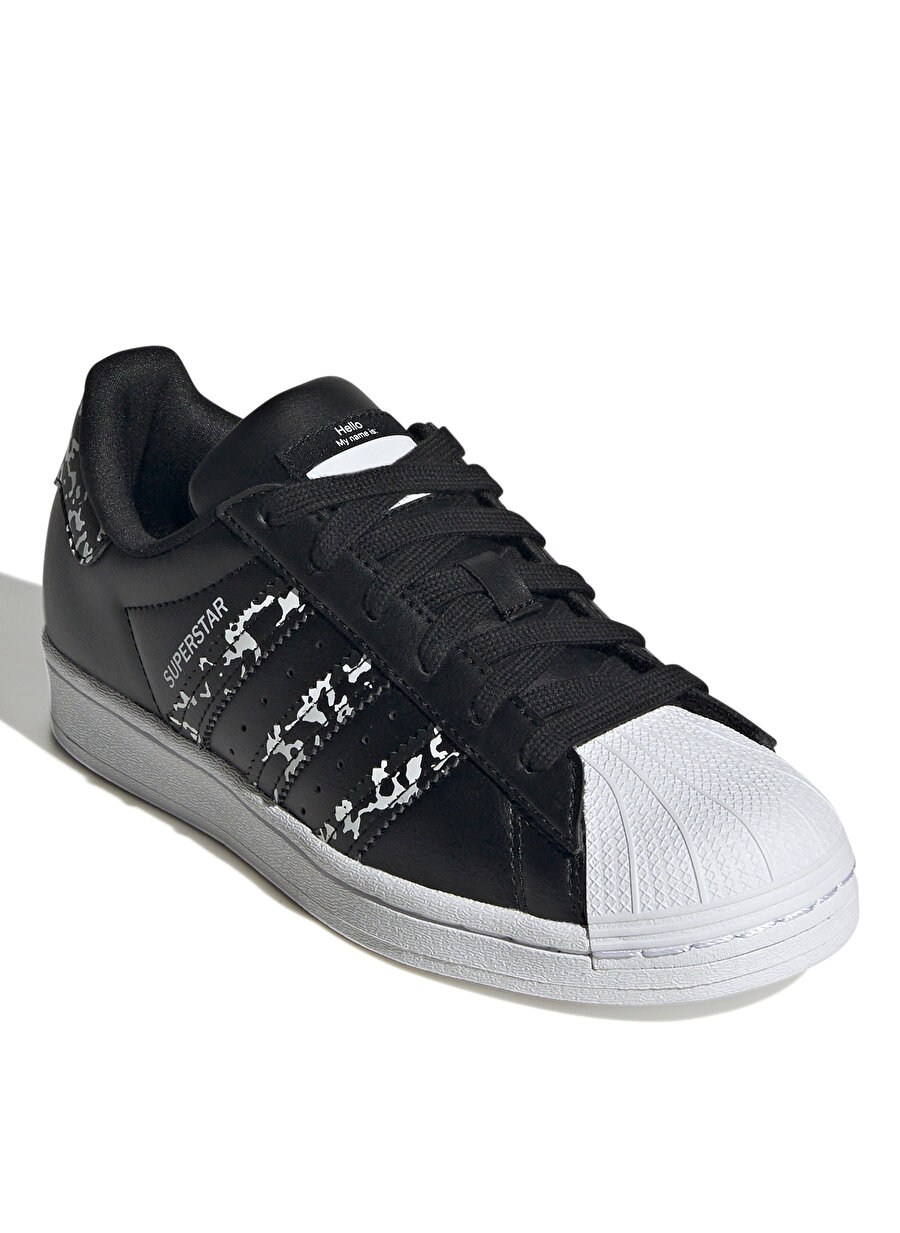 Adidas Siyah - Beyaz Kız Çocuk Yürüyüş Ayakkabısı GW4069 SUPERSTAR J