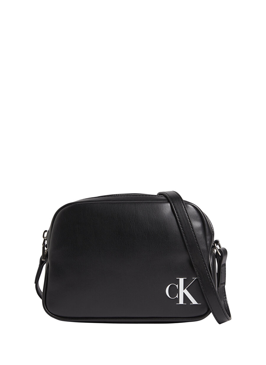 Calvin Klein Siyah Kadın Fermuarlı Çapraz Çanta K60K610089BDS