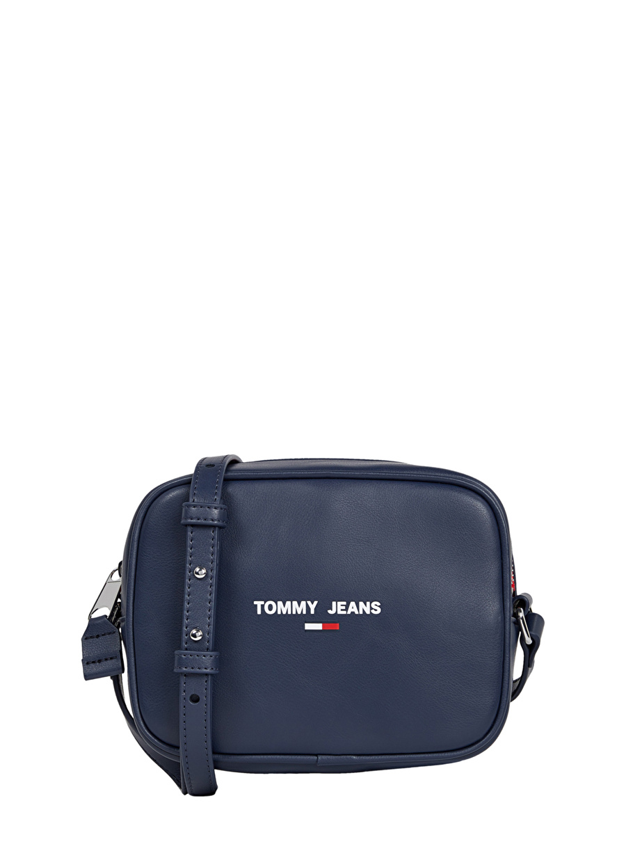 Tommy Hilfiger Fermuarlı Mavi Kadın Çapraz Çanta AW0AW11835C87