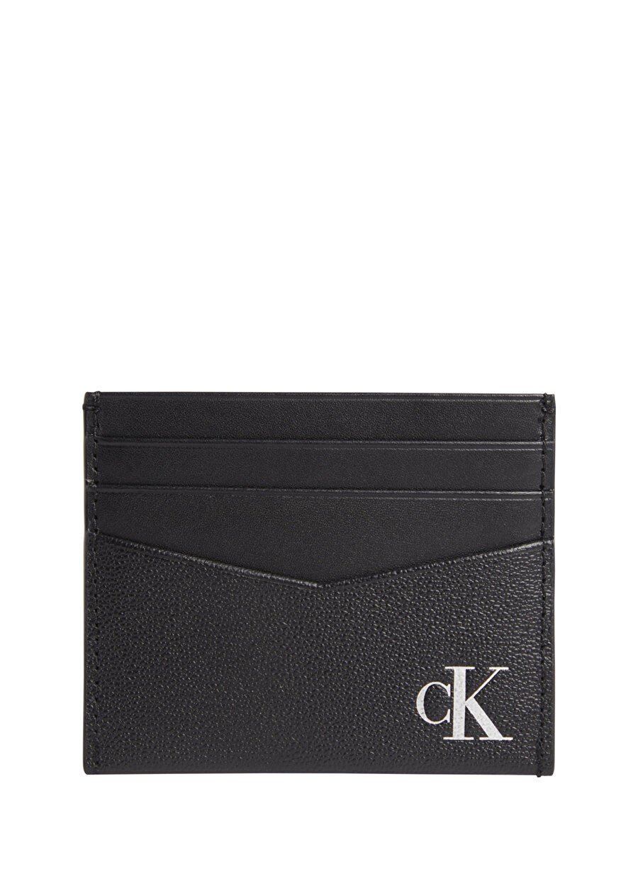 Calvin Klein Siyah Erkek Kartlık MONO SILVER CARDCASE 6CC