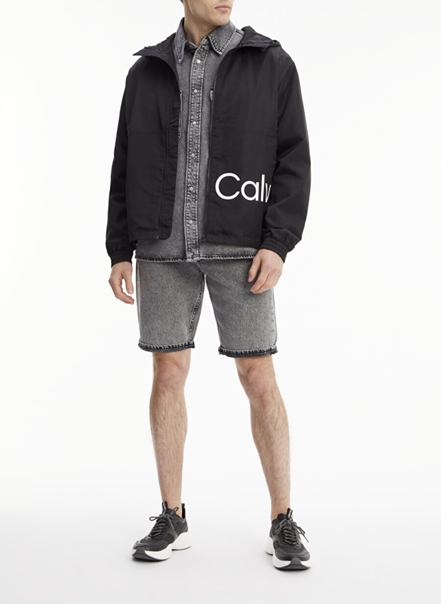 Calvin Klein Regular Fit Siyah Erkek Kısa Şişme Mont J30J320925-BEH_COLORBLOCK JACKET