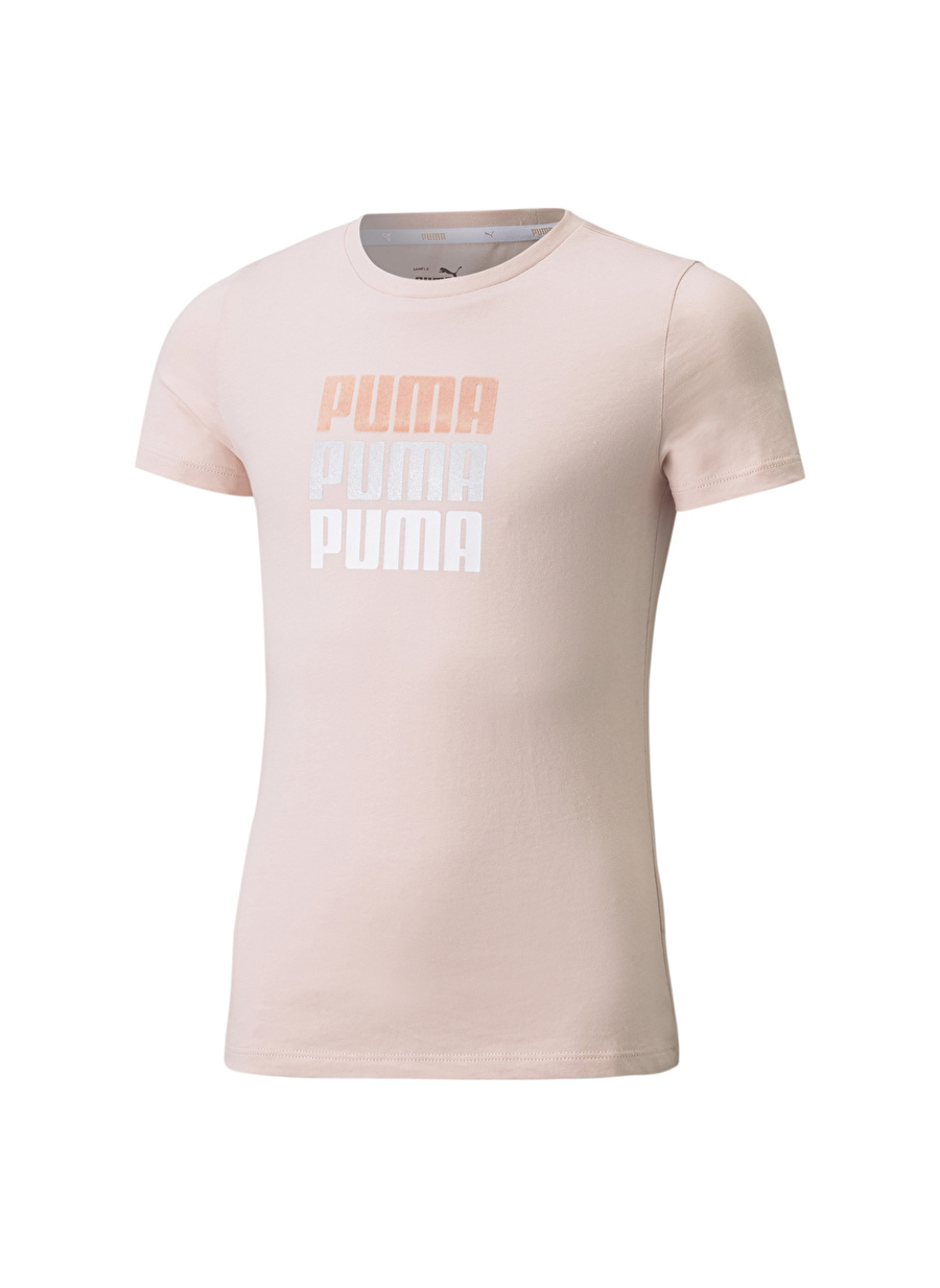 Puma Düz Pembe Kız Çocuk T-Shirt 58922836 Alpha Tee