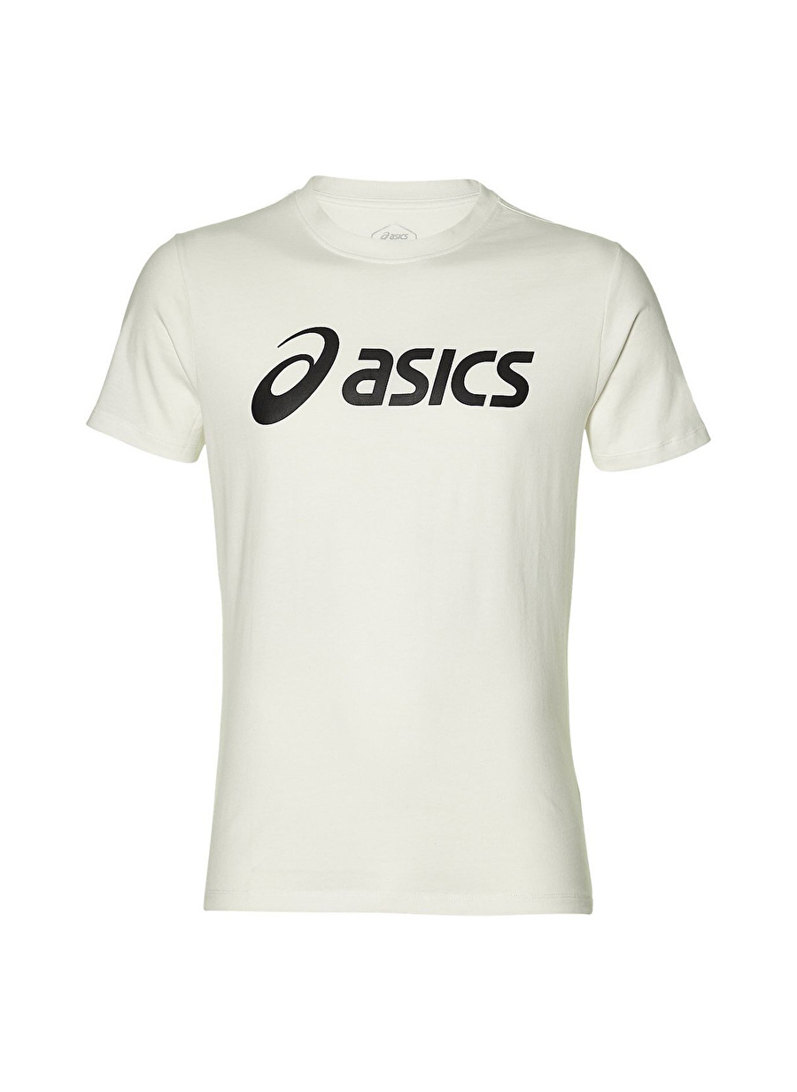 Asics Bisiklet Yaka Beyaz Erkek T-Shirt 2031A978-100 ASİCS BİG LOGO TEE