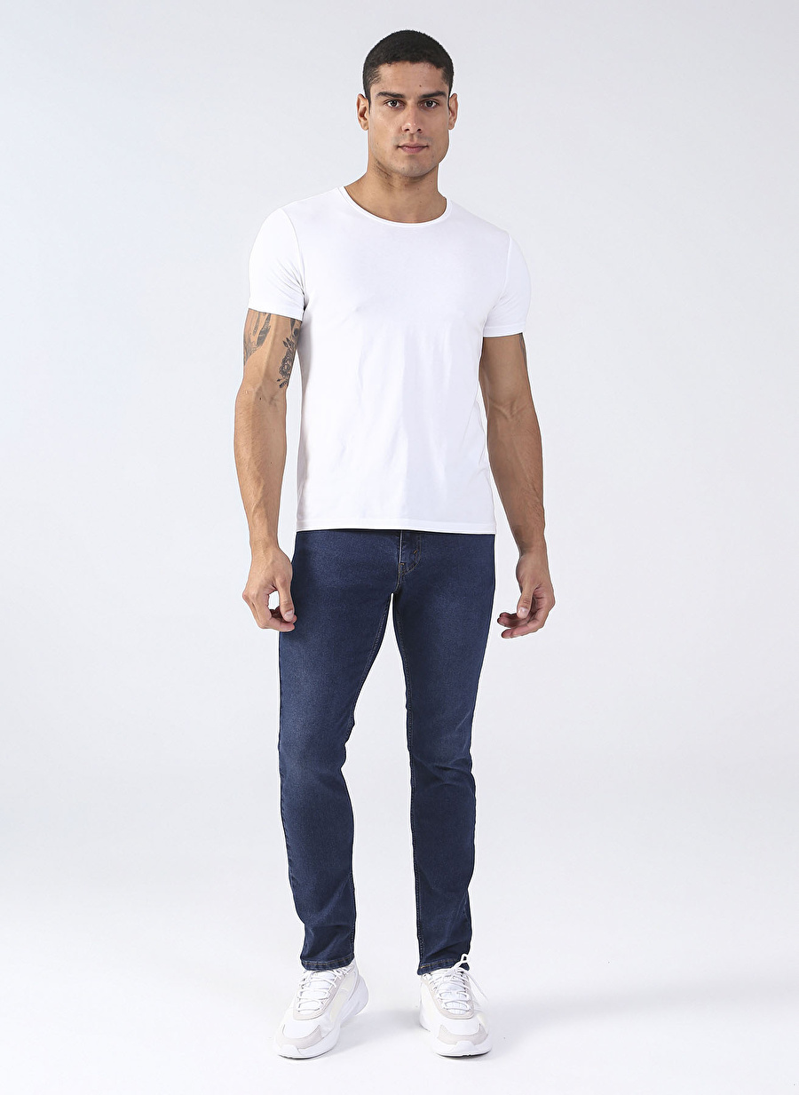 Levis Yüksek Bel Slim Fit Koyu Lacivert Erkek Denim Pantolon 18298-1255