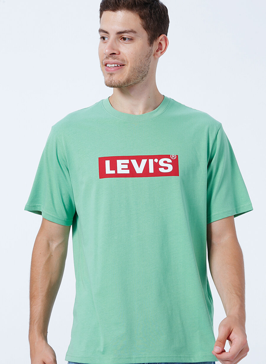 Levis Bisiklet Yaka Yeşil Erkek T-Shirt LSE SS RELAXED FIT TEE BOXTAB 1