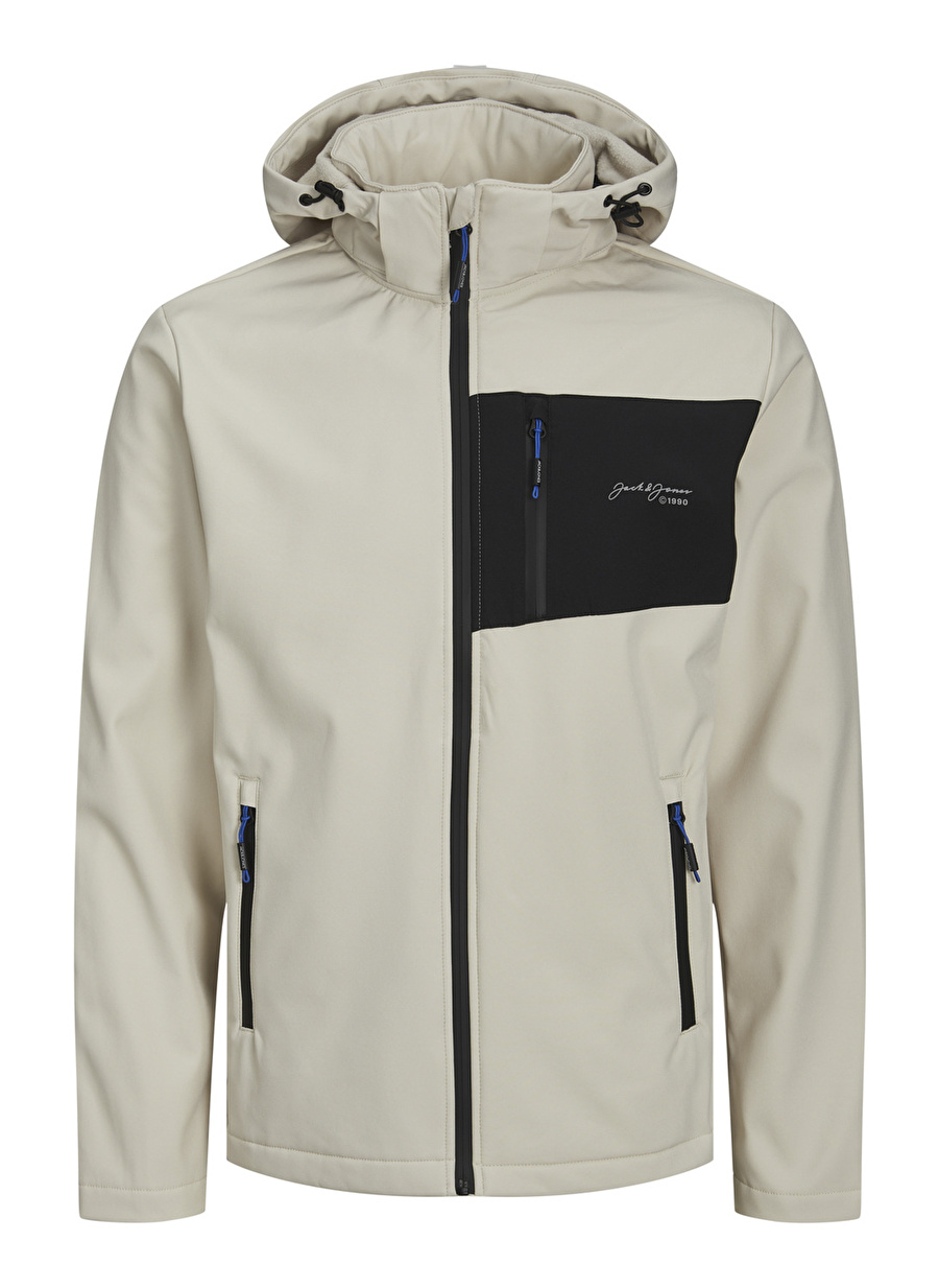 Jack & Jones Bej Erkek Mont 12223149_JJTYSON SOFTSHELL JACKET