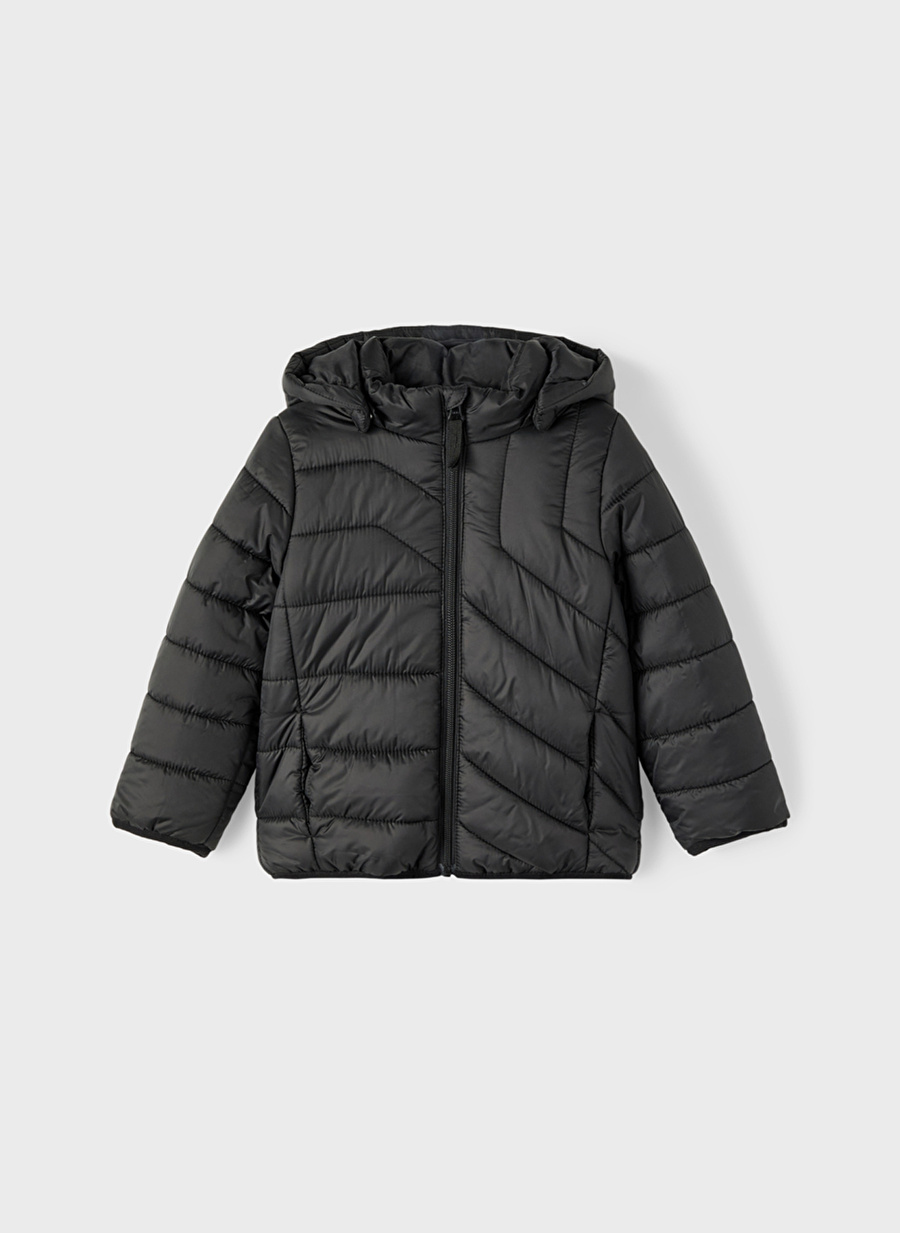 Name İt Siyah Erkek Çocuk Düz Mont NMMMAXON JACKET  PB