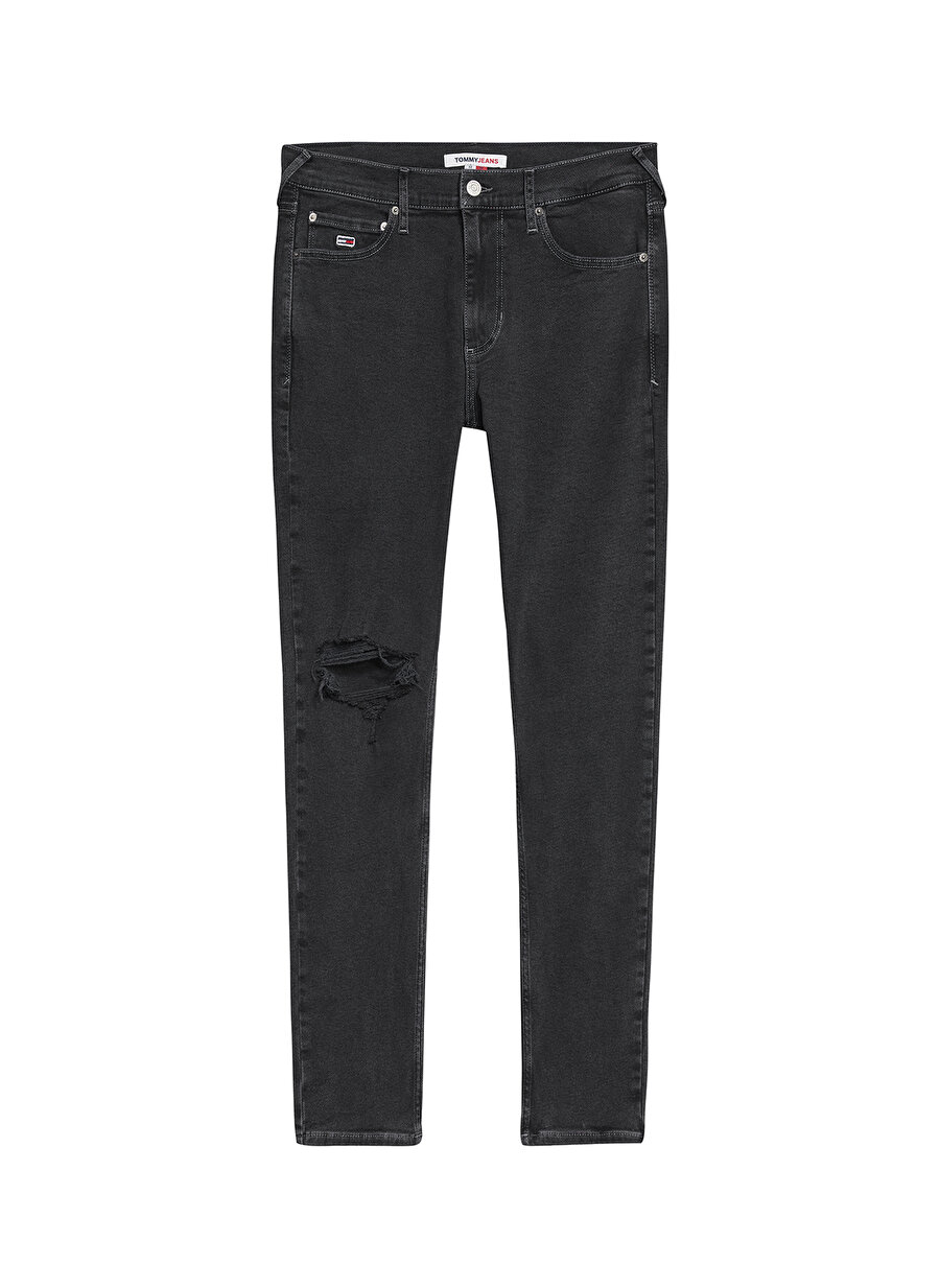 Tommy Jeans Normal Bel Slim Fit Siyah Erkek Denim Pantolon DM0DM13700-1BZ_SCANTON Y CF6282