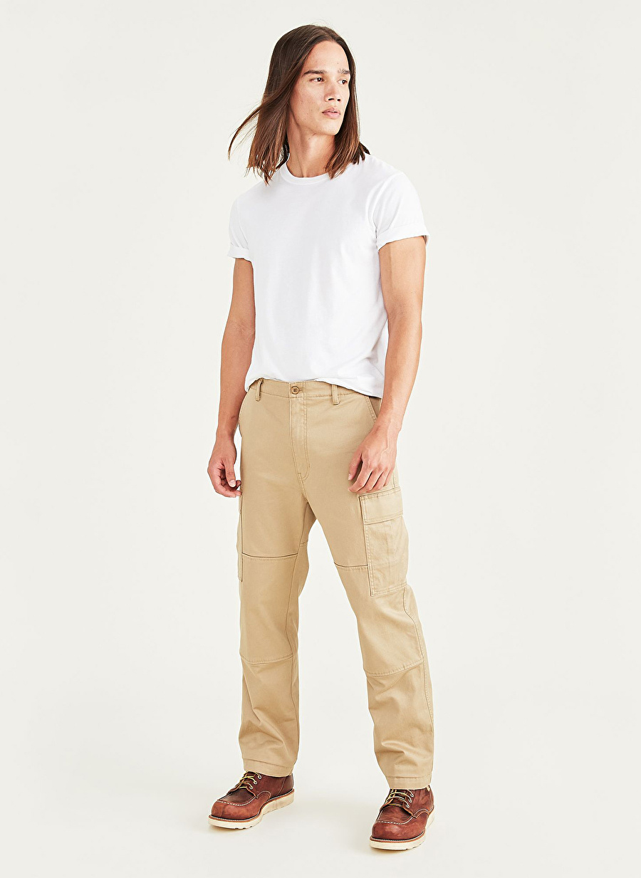 Dockers Orta Bel Straight Paça Straight Bej Erkek Pantolon A1722-0001