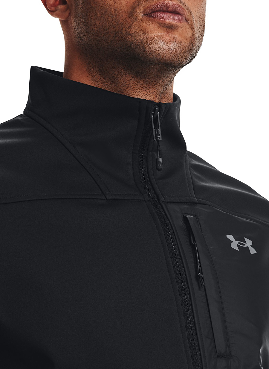 Under Armour Siyah - Gri Erkek Kapüşonlu   Mont 1371586 UA STRM CGI SHIELD 2.0 JKT