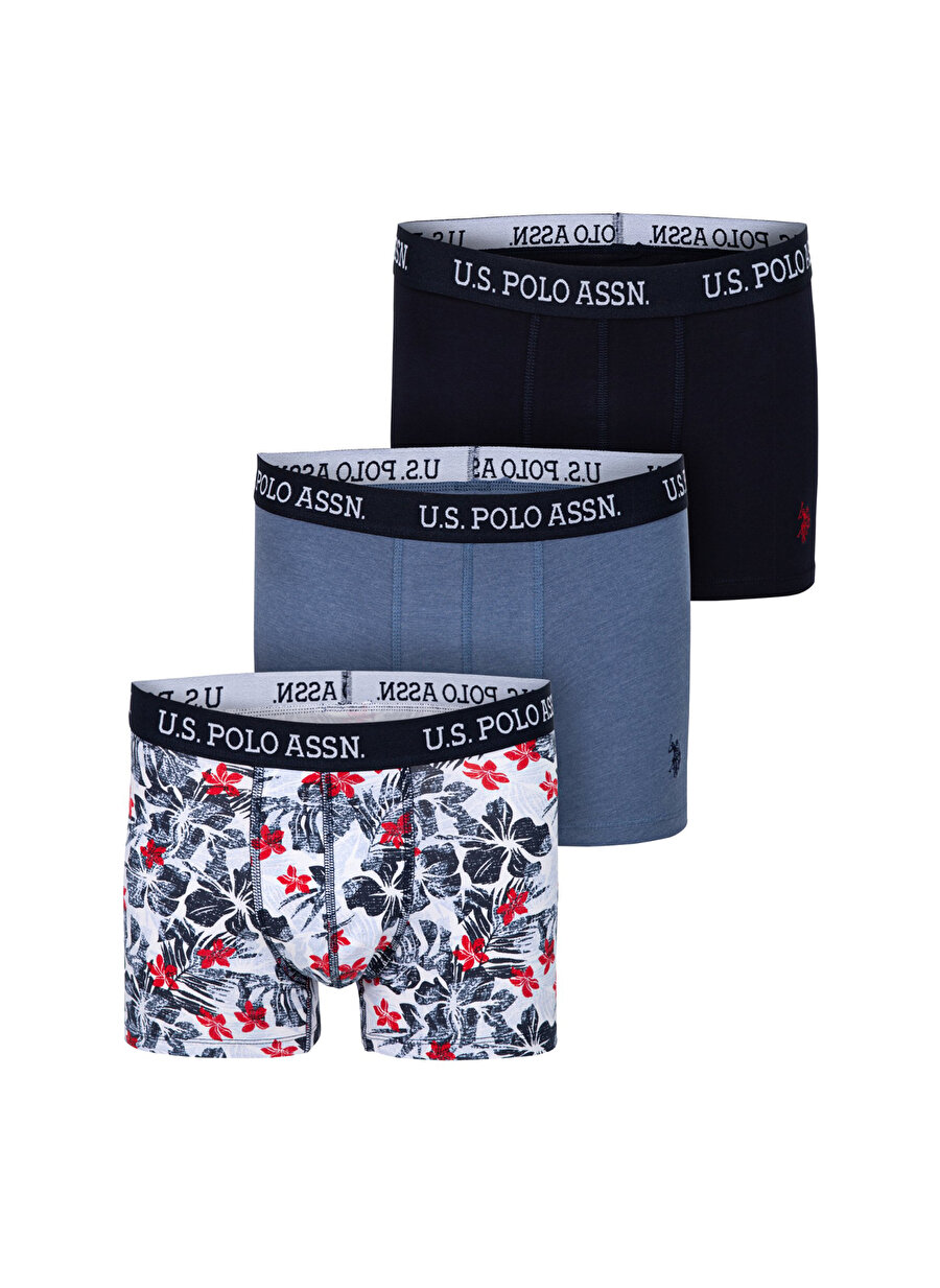 U.S. Polo Assn. Lacivert Erkek Boxer 3`LÜ BOXER