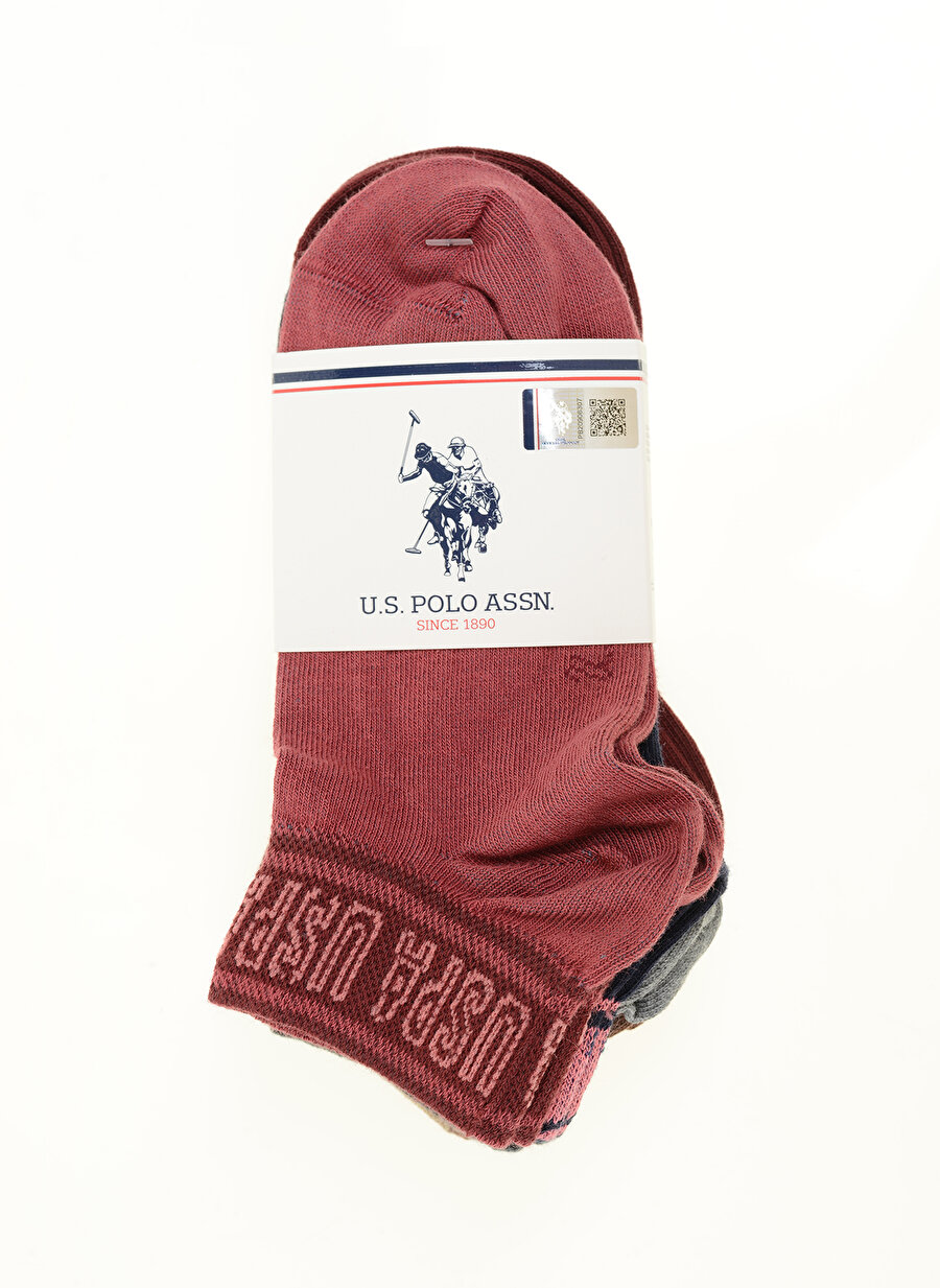 U.S. Polo Assn. Pembe Kadın Çorap 5`Lİ PAKET