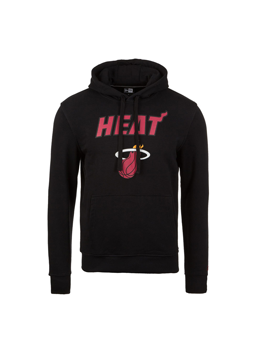 New Era Kapüşon Yaka Siyah Erkek Sweatshırt 11530757-TEAM LOGO PO HOODY MIAHEA