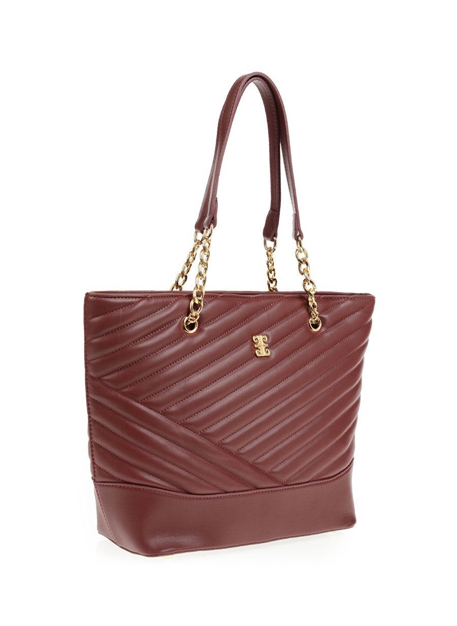 Pierre Cardin 40x28x13 Deri Bordo Kadın Omuz Çantası 05PC22K126-LSA BR_1