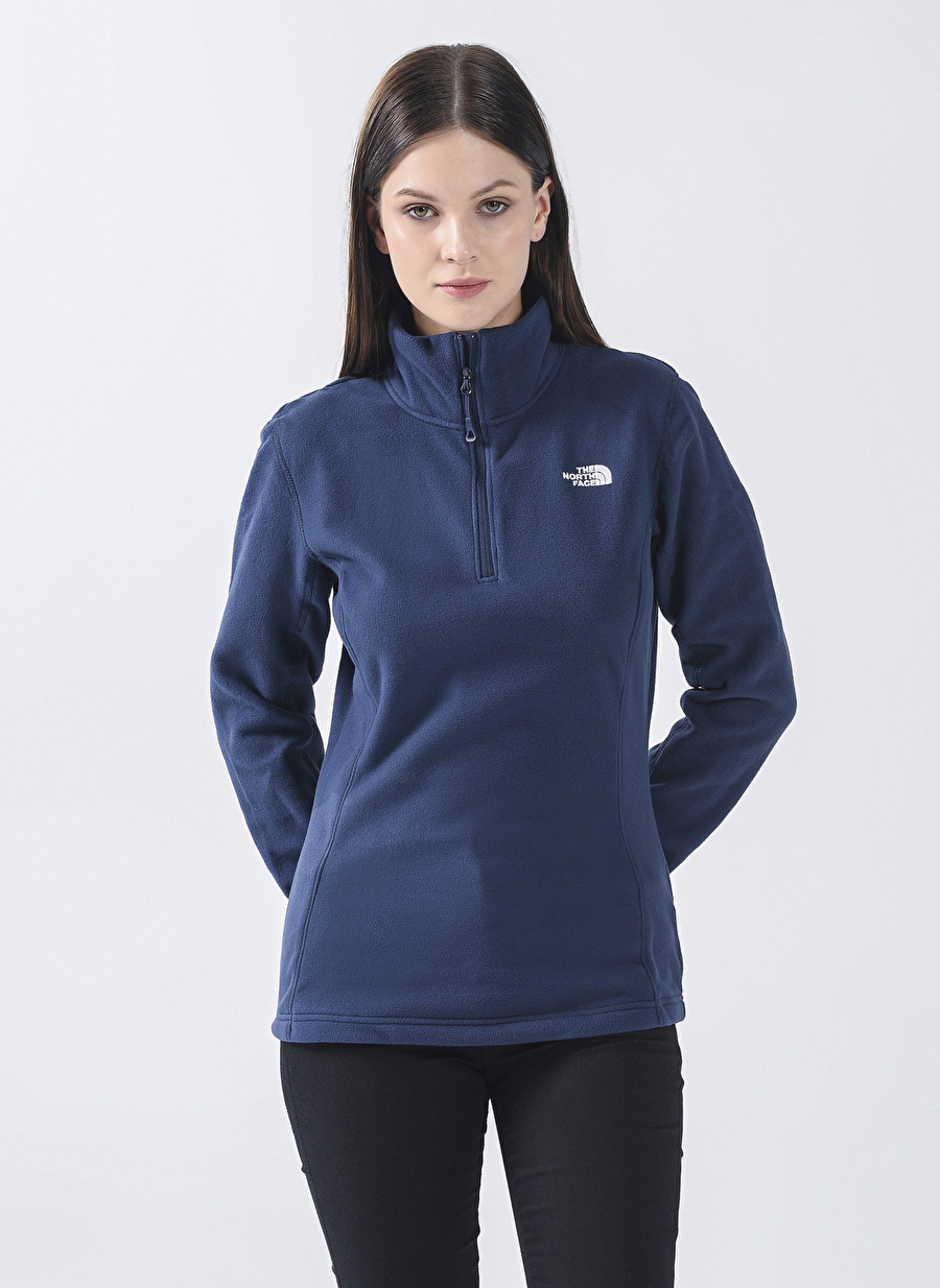 The North Face Fermuarlı Yaka Lacivert Kadın Sweatshırt NF0A4SVX8K21_W RESOLVE FLEECE 1/4 Z