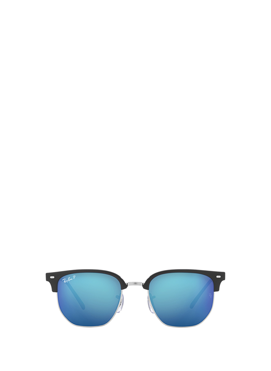 Ray-Ban New Clubmaster RB4416 Geometrik Siyah Polarize Unisex Güneş Gözlüğü