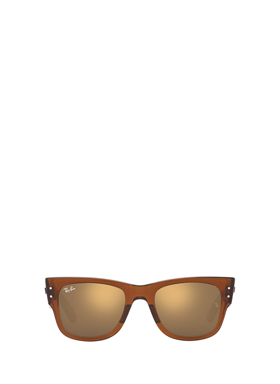 Ray-Ban Mega Wayfarer RB0840S Kare Kahve Unisex Güneş Gözlüğü