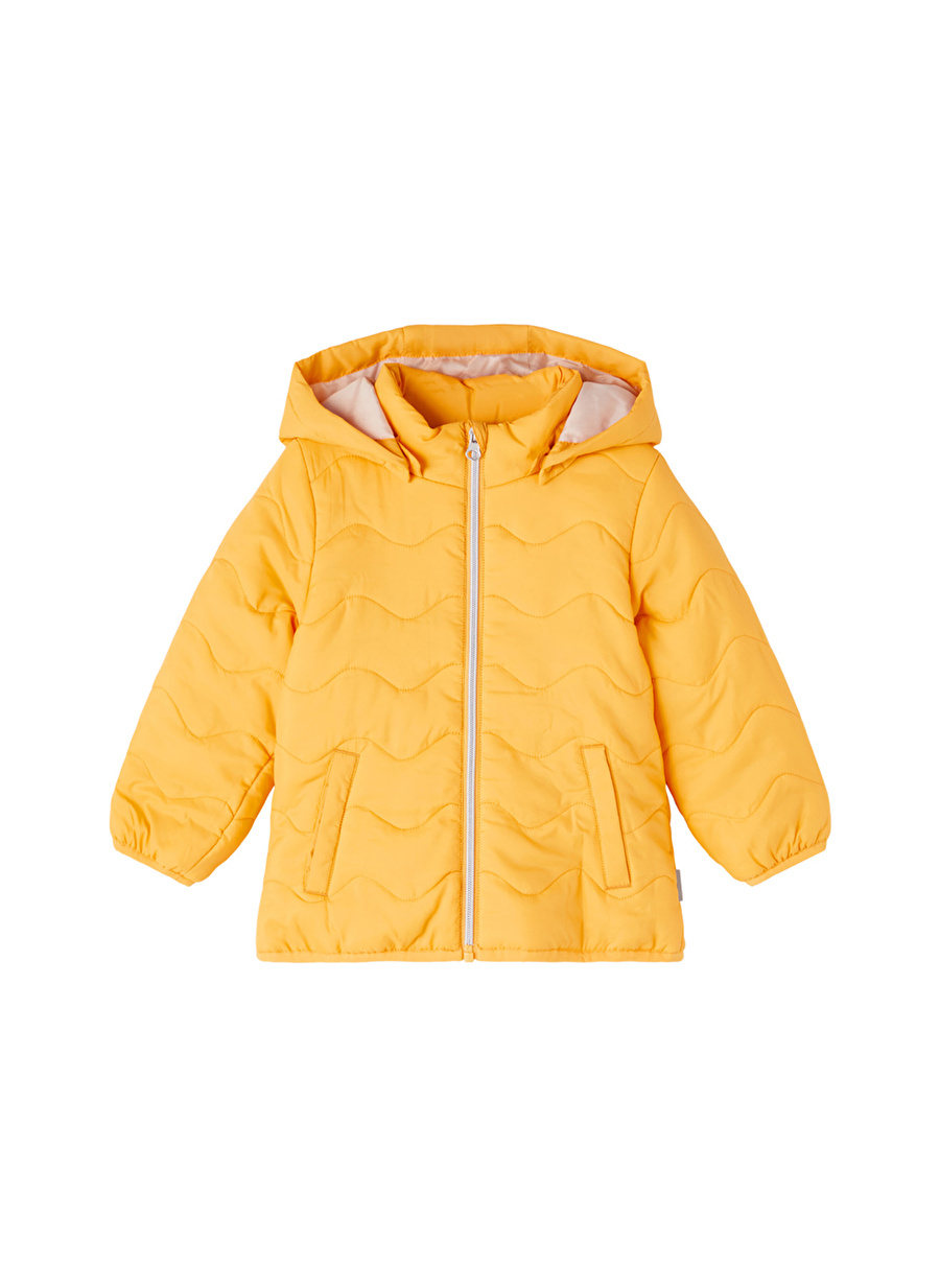 Name İt Koyu Sarı Kız Bebek Fermuarlı Uzun Kollu Düz Mont NMFMAGGY JACKET  PB