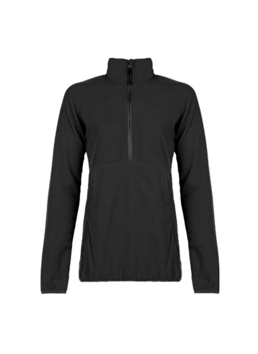 Quiksilver Siyah Kadın Fermuarlı Polar Sweatshırt ERJFT03112 CASCADE HZ  