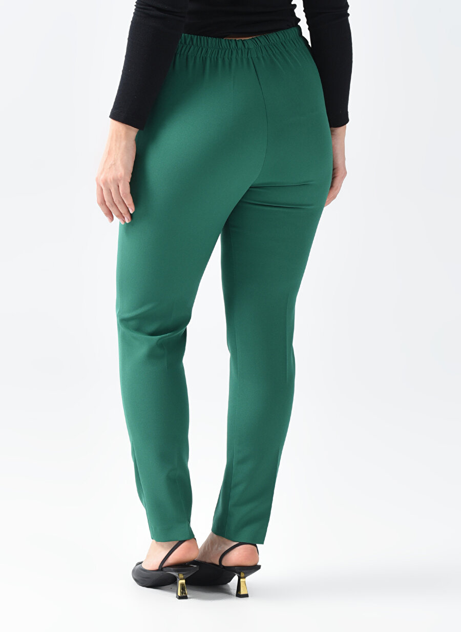 Selen Normal Bel Standart Yeşil Kadın Pantolon 22KSL5938_3