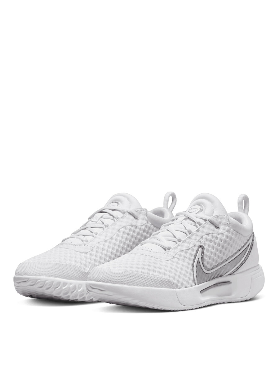 Nike Beyaz Kadın Tenis Ayakkabısı DH0990-101 W NIKE ZOOM COURT PRO HC