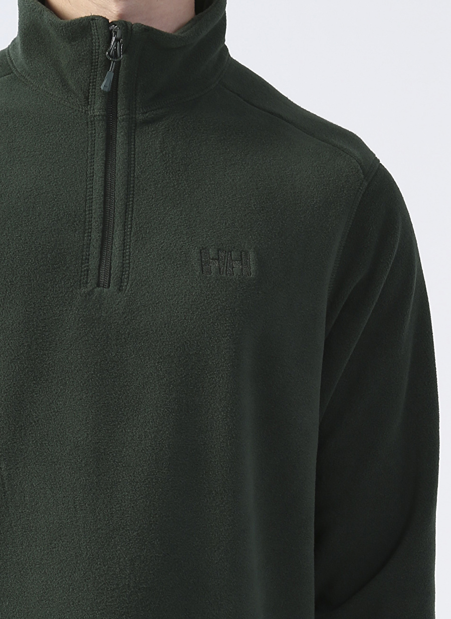 Helly Hansen Koyu Yeşil Erkek Bisiklet Yaka Polar Sweatshırt HH 12001_HH MOUNT FLEECE_3