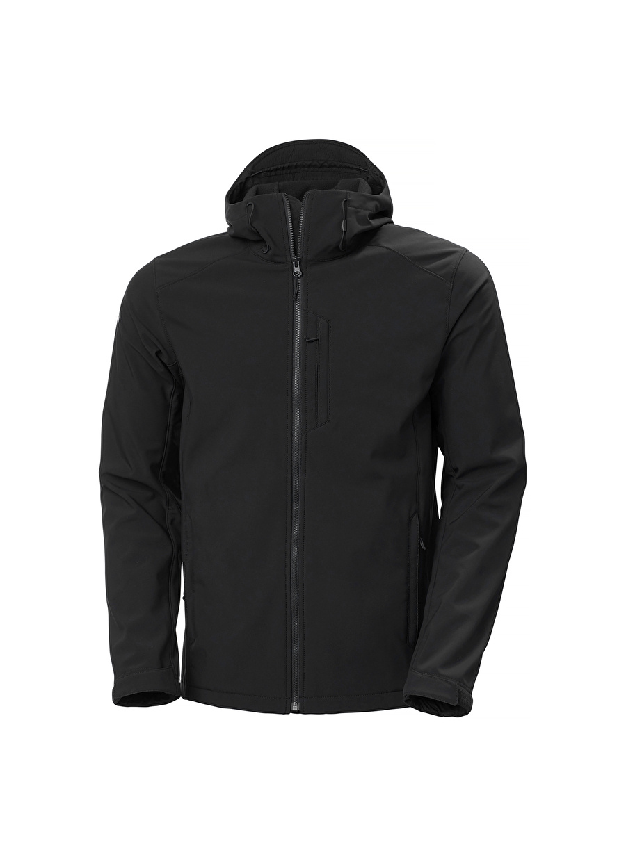 Helly Hansen Siyah Erkek Düz Yaka Mont HHA.62987_PARAMOUNT HOODED SOFTSHEL