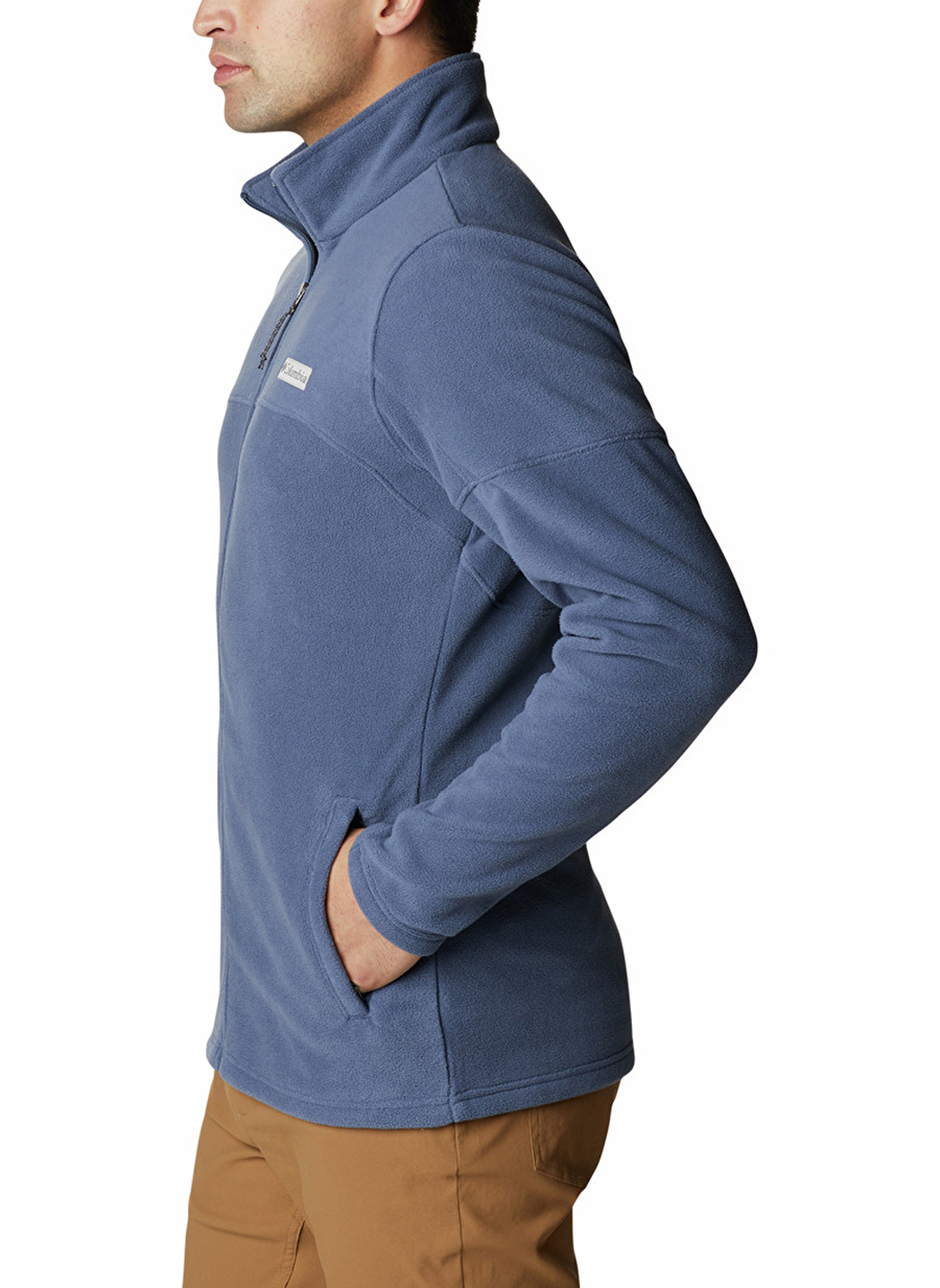 Columbia Düz Mavi Erkek Polar Sweatshırt AO0560 BASIN TRAIL III FULL ZIP_1