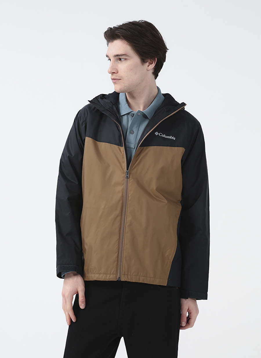 Columbia Siyah Normal Kalıp Erkek Termal Yağmurluk XM0676 GLENNAKER SHERPA LINED JACKE