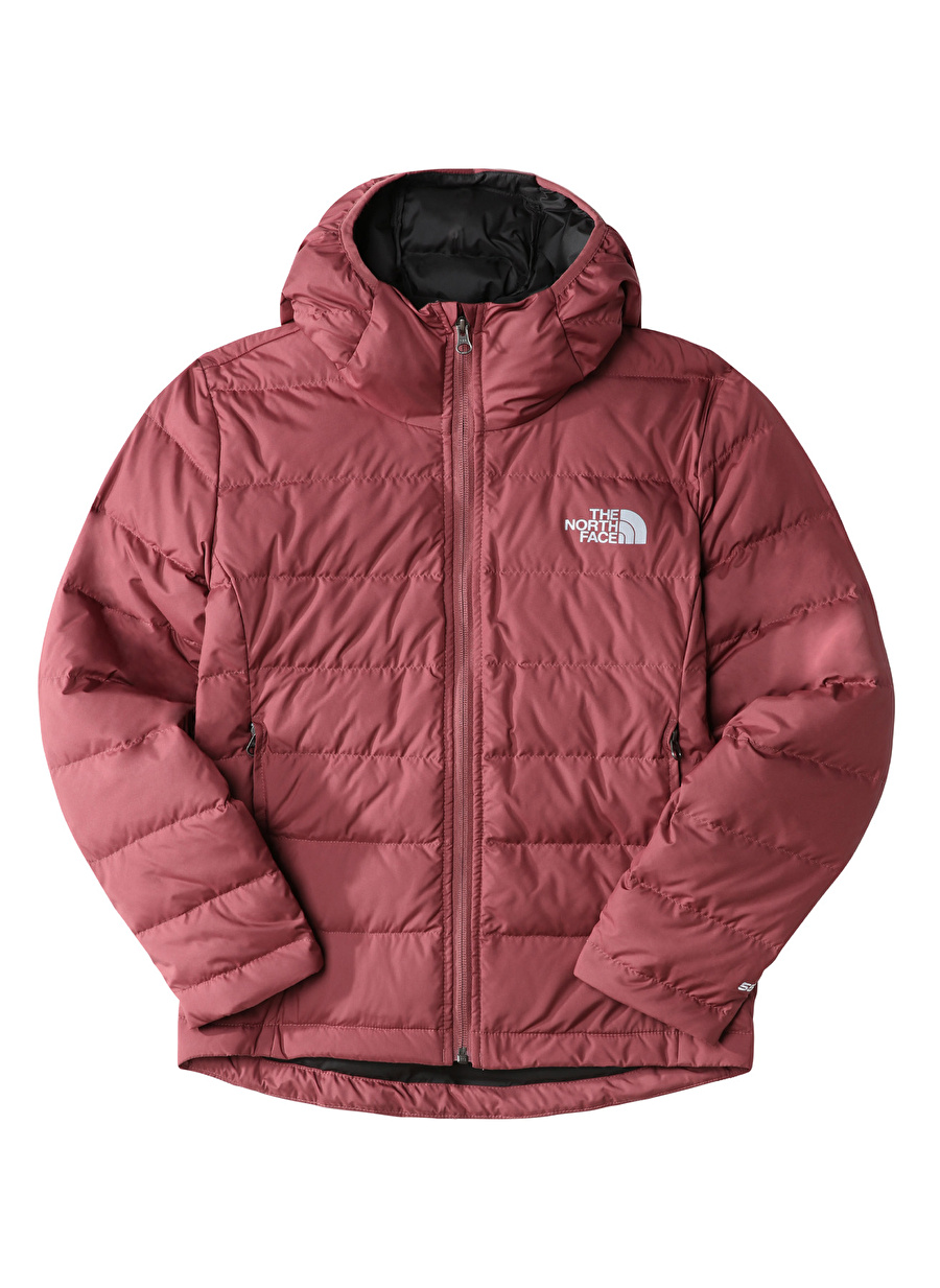 The North Face Pembe Kız Çocuk Kapüşonlu Uzun Kollu Düz Mont NF0A7X4J6R41 G NEV