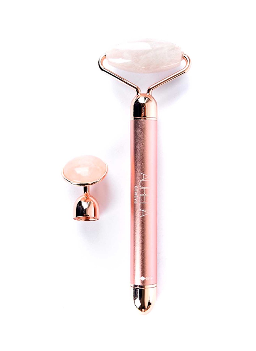 Aurelia Geneve 2 Replaceable Head Beauty Bar - Çift Başlıklı Pembe Kuvars Gua Sha Masaj Taşı