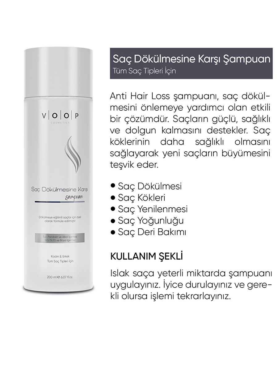 Voop Şampuan Anti Hairloss Şampuan