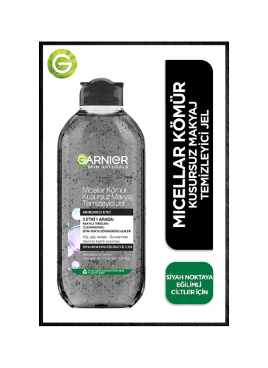 Garnier Micellar Kömür Kusursuz Makyaj Temizleyici Jel 400 Ml