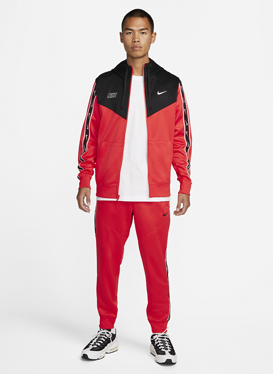 Nike Kırmızı - Pembe Erkek Zip Ceket DX2025-696 M REPEAT SW PK FZ HOODY
