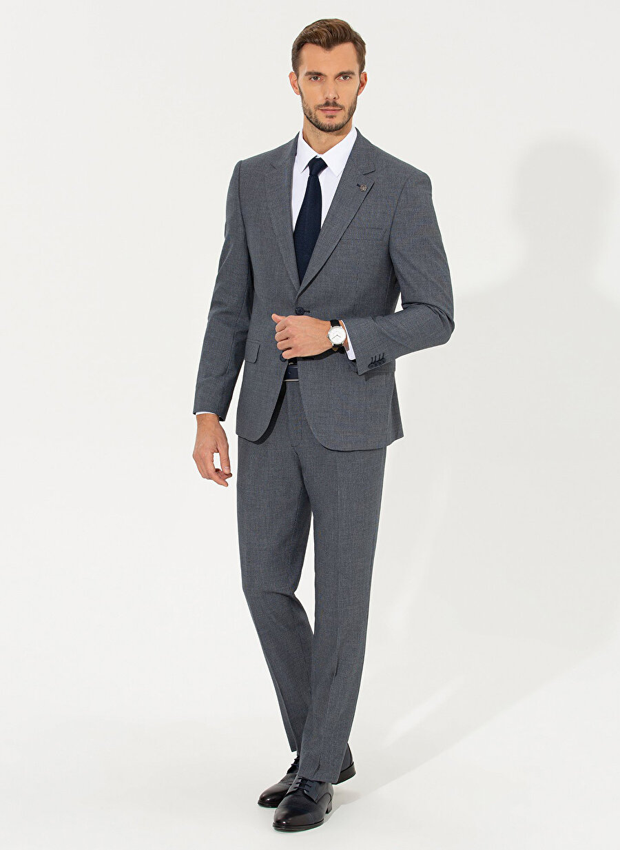 Pierre Cardin Normal Bel Slim Fit Lacivert Erkek Takım Elbise U49027/ST