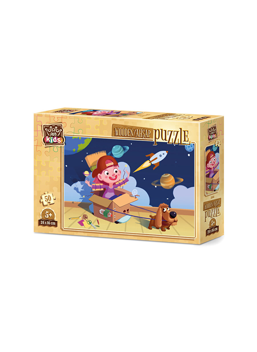 Art Puzzle 5886 Minik Astronot - 50 Parça Ahşap Puzzel