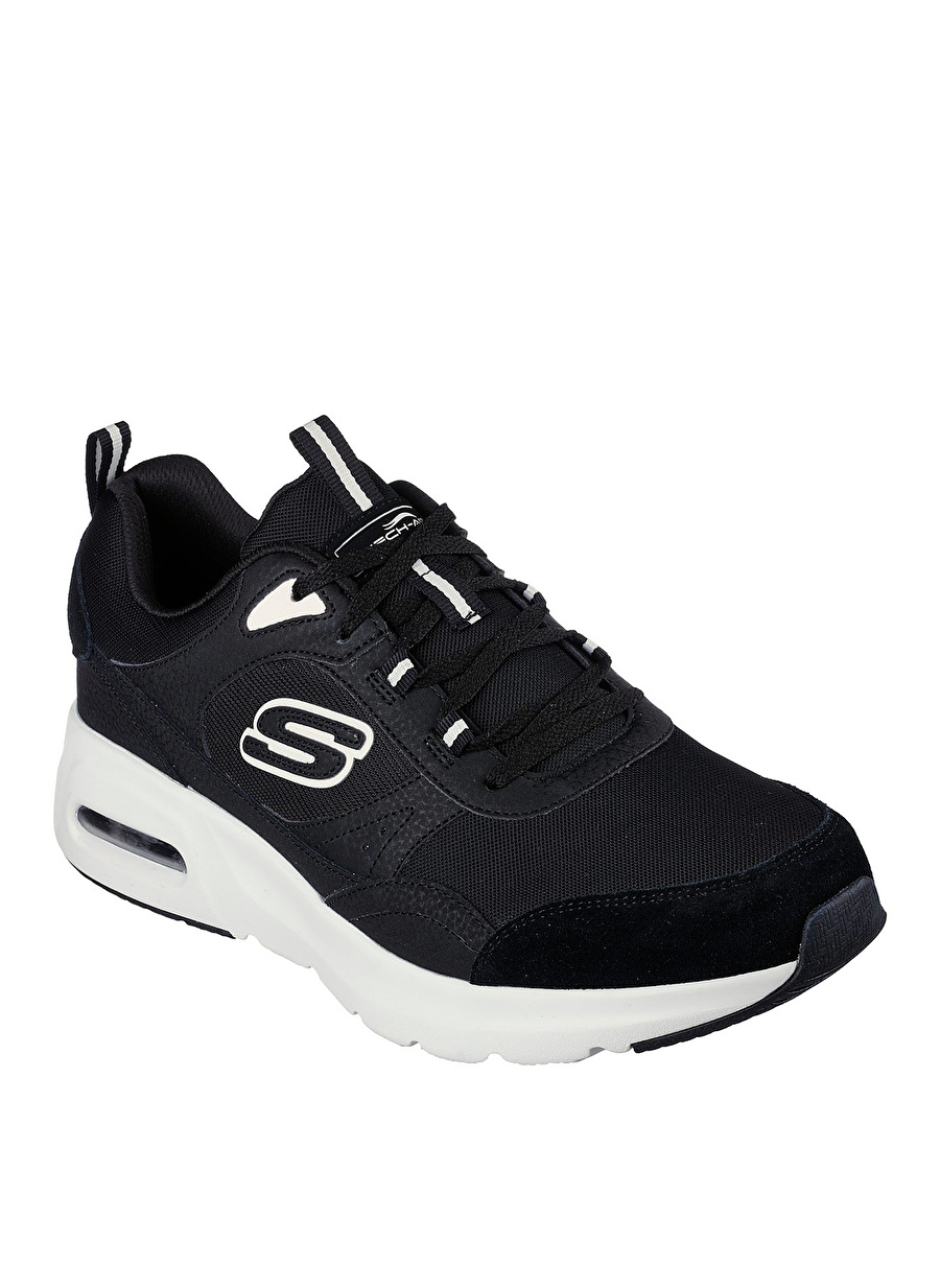 Skechers Siyah - Beyaz Erkek Lifestyle Ayakkabı 232646 BKW SKECH-A