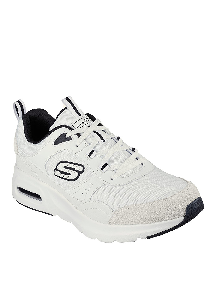 Skechers Beyaz - Siyah Erkek Yürüyüş Ayakkabısı 232646 WBK SKECH-AIR COURT