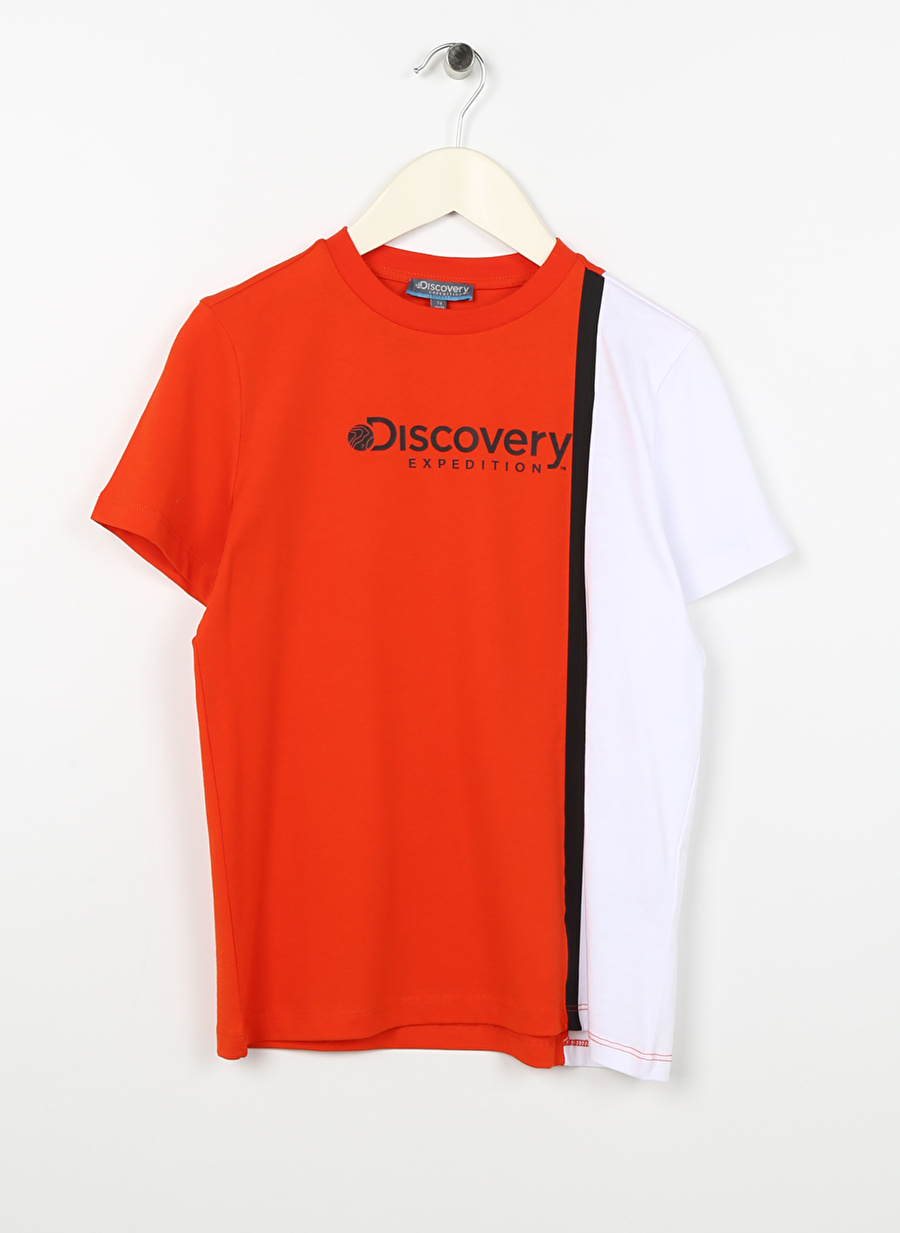 Discovery Expedition Baskılı Beyaz - Turuncu Erkek Çocuk T-Shirt JUNO BOY