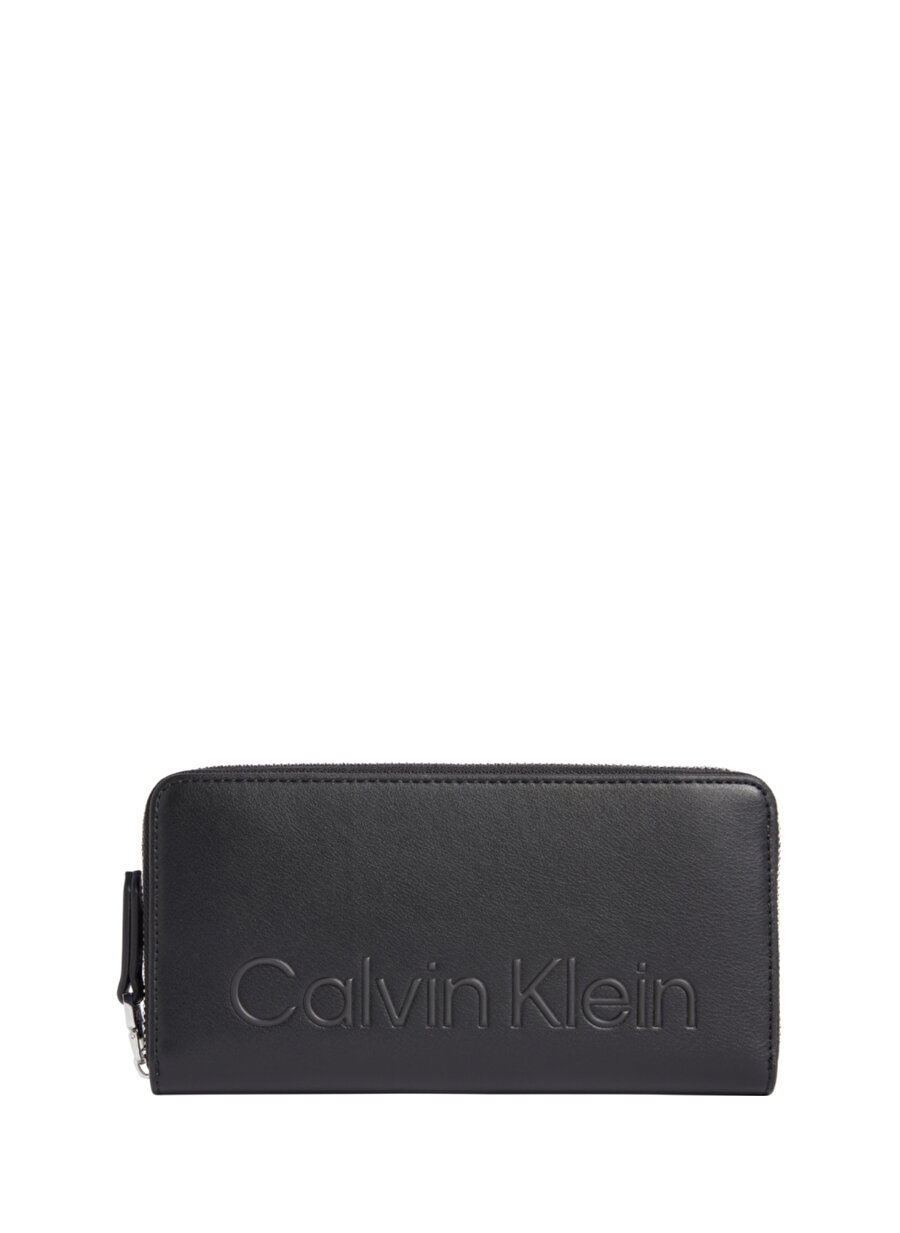 Calvin Klein Siyah Kadın Fermuarlı Cüzdan K60K610263BAX