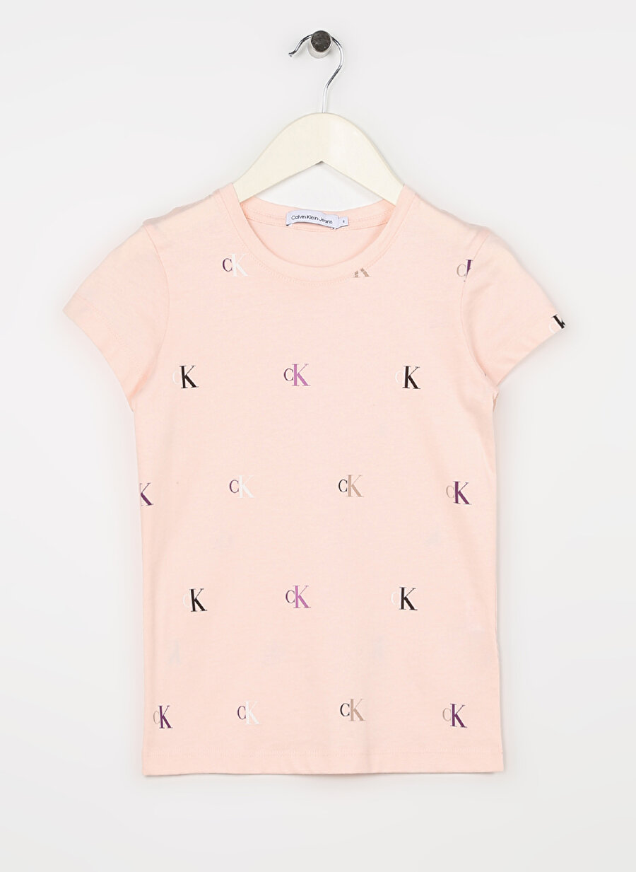 Calvin Klein Baskılı Beyaz Kız Çocuk T-Shirt IG0IG019090K4