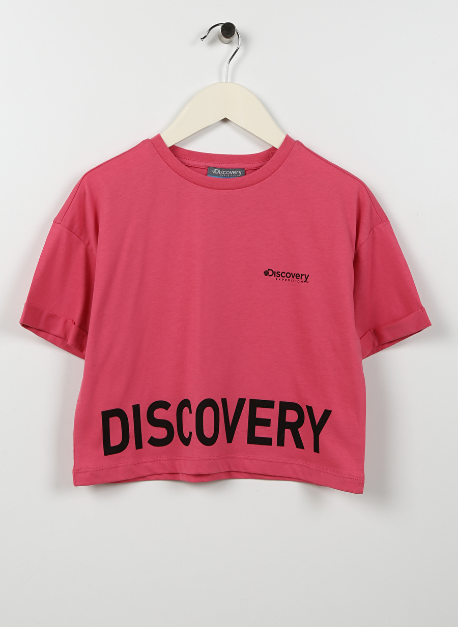 Discovery Expedition Baskılı Pembe Kız Çocuk T-Shirt OVES GIRL