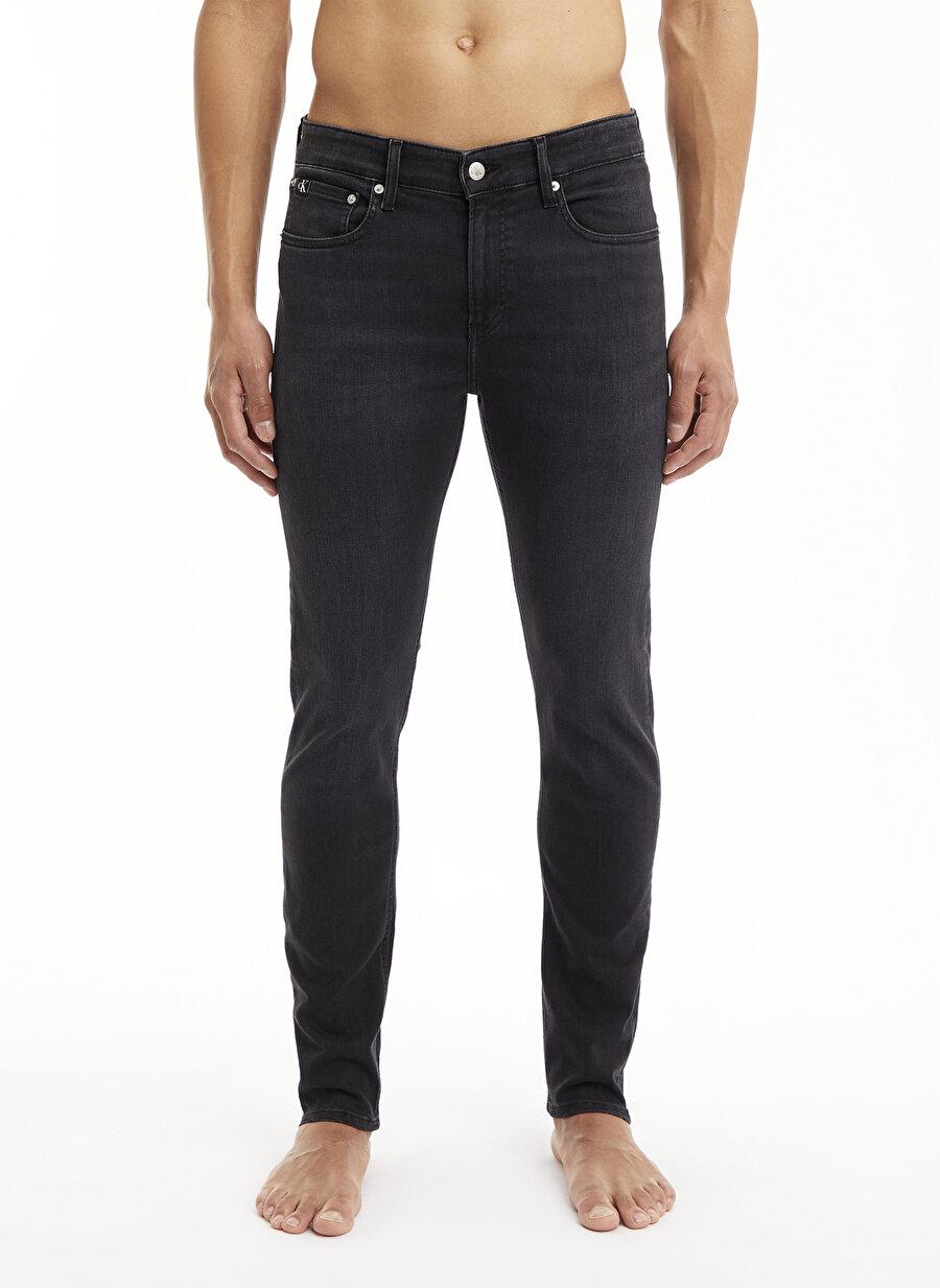 Calvin Klein Jeans Normal Bel Normal Siyah Erkek Denim Pantolon J30J3224021BY_SKINNY