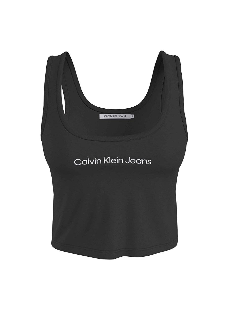 Calvin Klein Jeans Bisiklet Yaka Blok Desenli Siyah Kadın Büstiyer J20J221064BEH