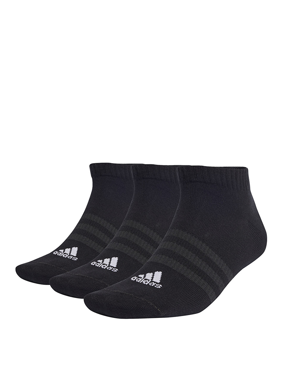 adidas Siyah - Beyaz Unisex 3lü Spor Çorap IC1336 T SPW LOW 3P