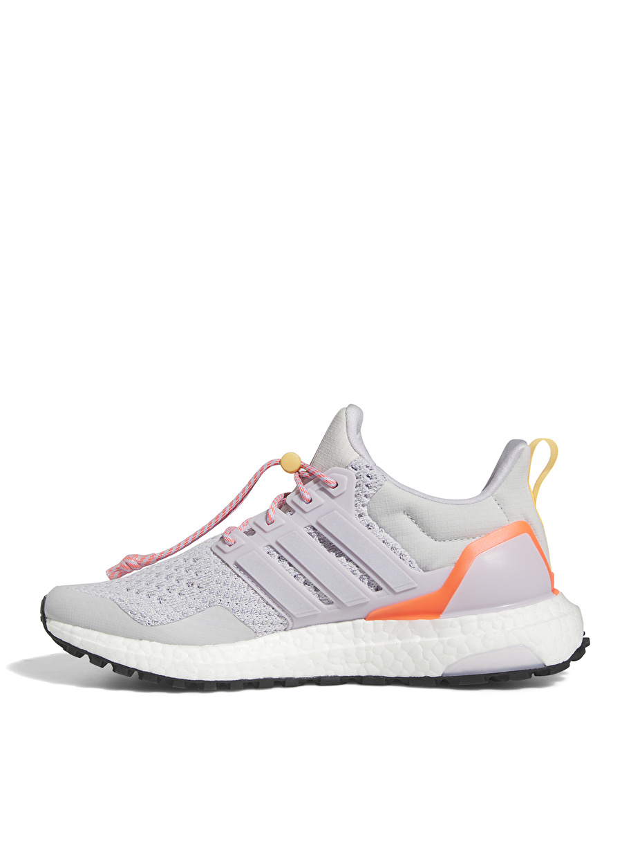 HR0066 ULTRABOOST 1.0 W Gri - Kırmızı Kadın Koşu Ayakkabısı