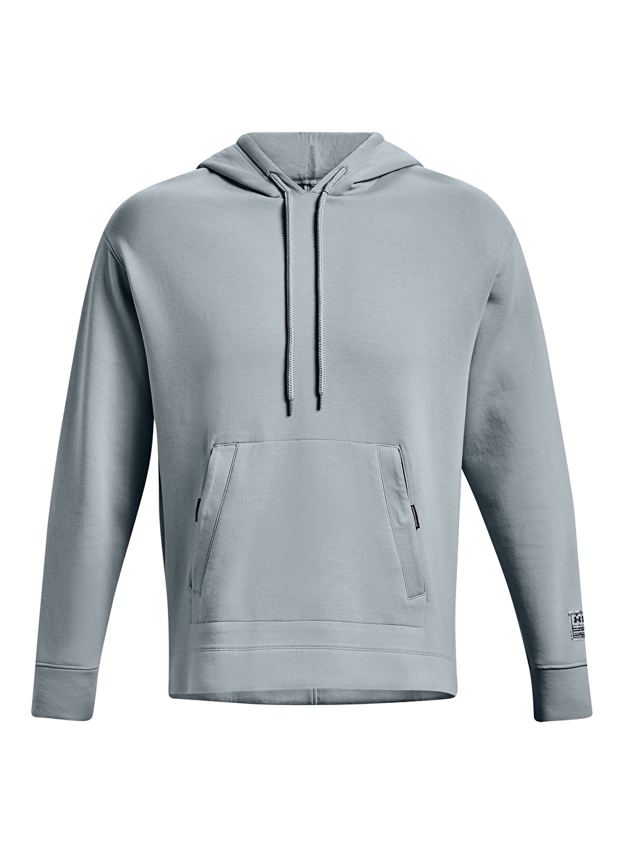 Under Armour Yuvarlak Yaka Düz Lacivert Erkek Sweatshırt 1377173-465 UA Summit Knit Hoodi