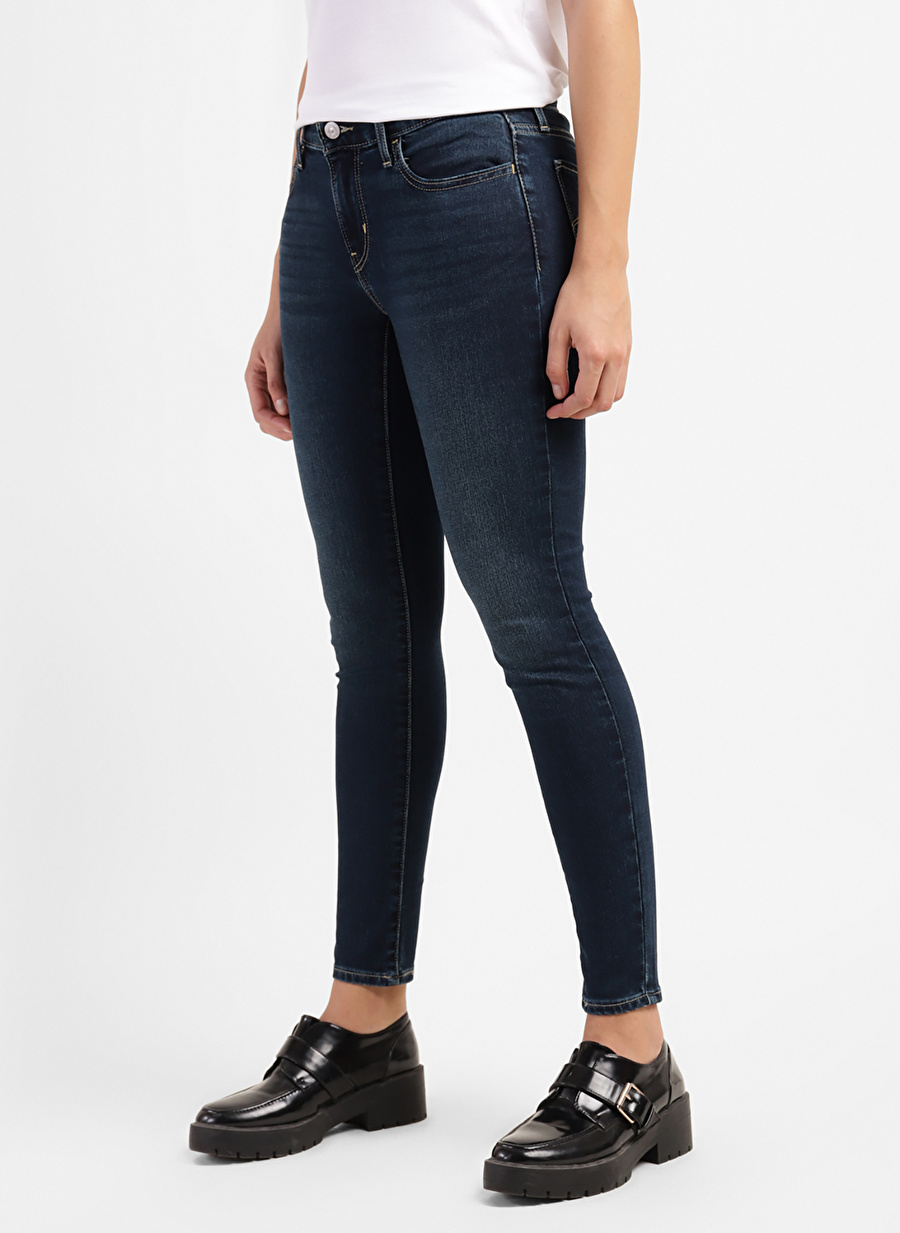 Levis Koyu Lacivert Kadın Normal Belli Super Skinny Denim Pantolon 21325-0298 SMU-WB710SUPERSKINNY Z69