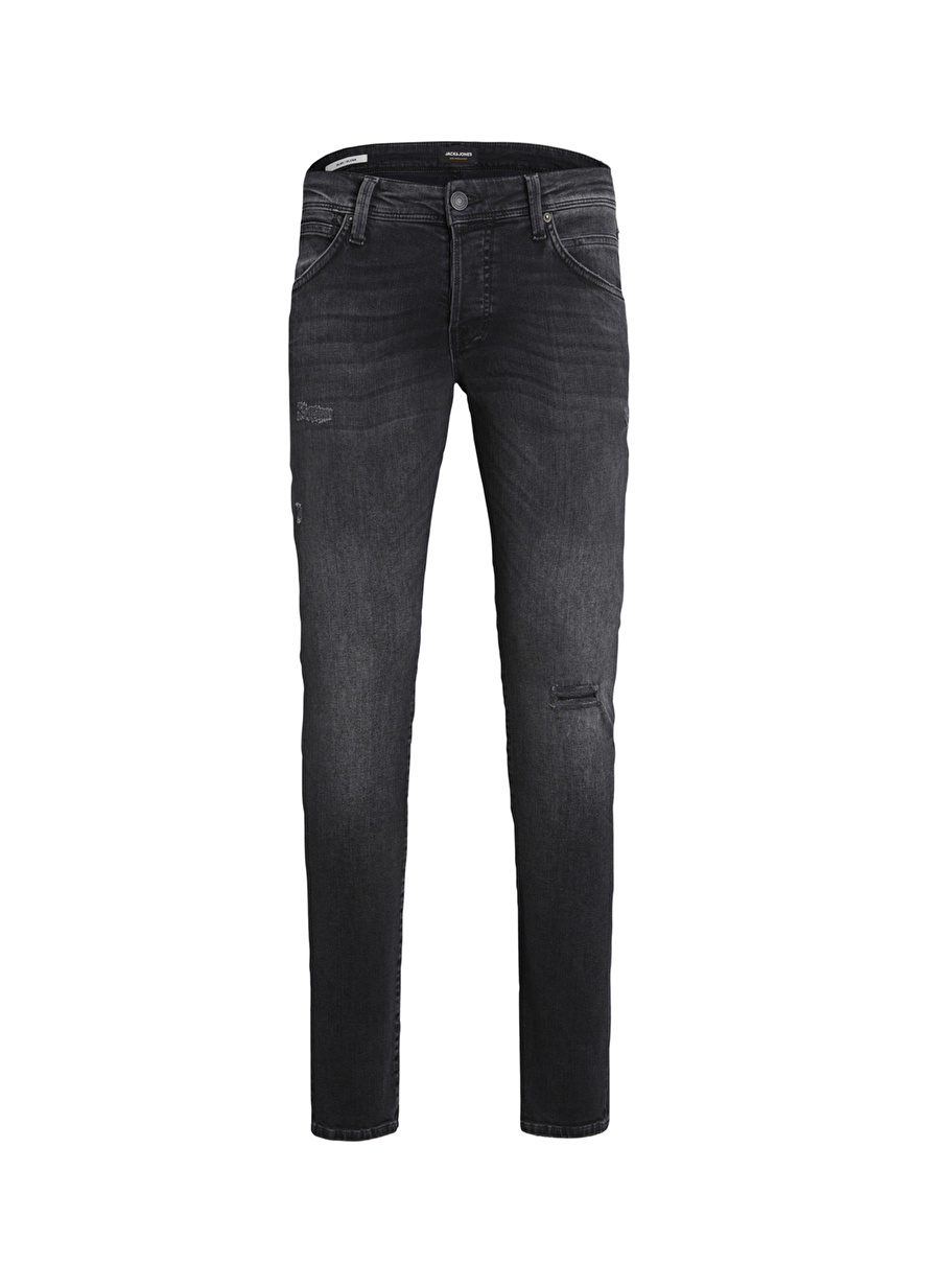 Jack & Jones 12223633_JJIGLENN JJFOX JOS 127 Siyah Erkek Normal Bel Slim Fit  Denim Pantolon